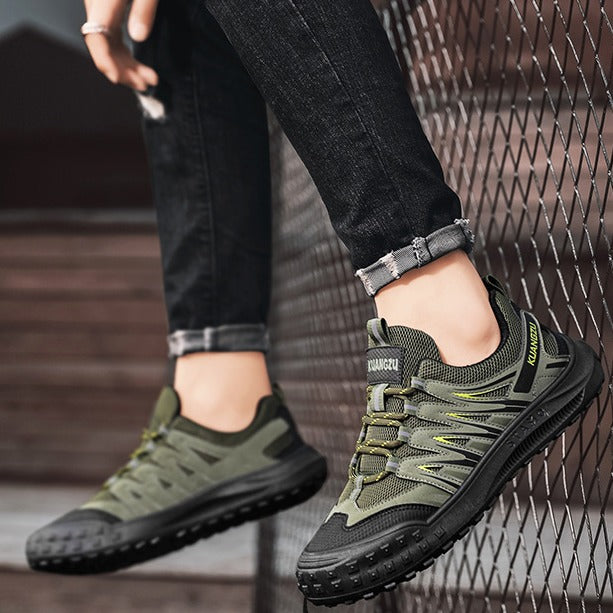 Herrer Multifunktionelle Outdoor-Sneakers med slidstærkt overmateriale og skridsikker sål Stilla