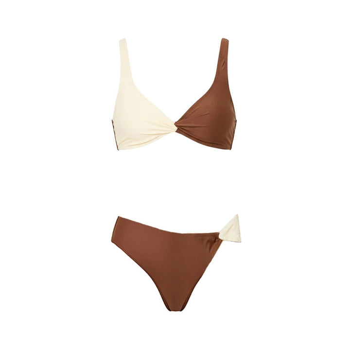 Dame Bikiniset med elegant indpakningsskørt Skovae