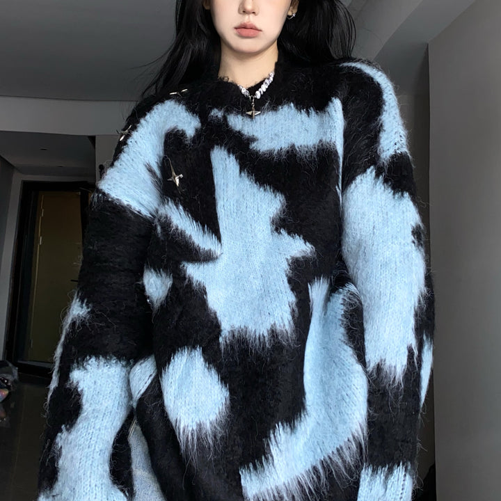 Femme Artistic Oversized Striktrøje Stilla