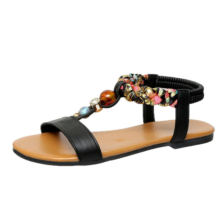 Dame toe-sandaler med kunstnerisk flet-design og komfortabel sål Stilla