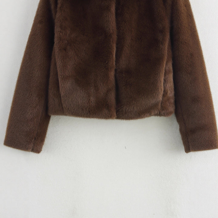 Kvinders Cozy Faux Fur Jakke Stilla