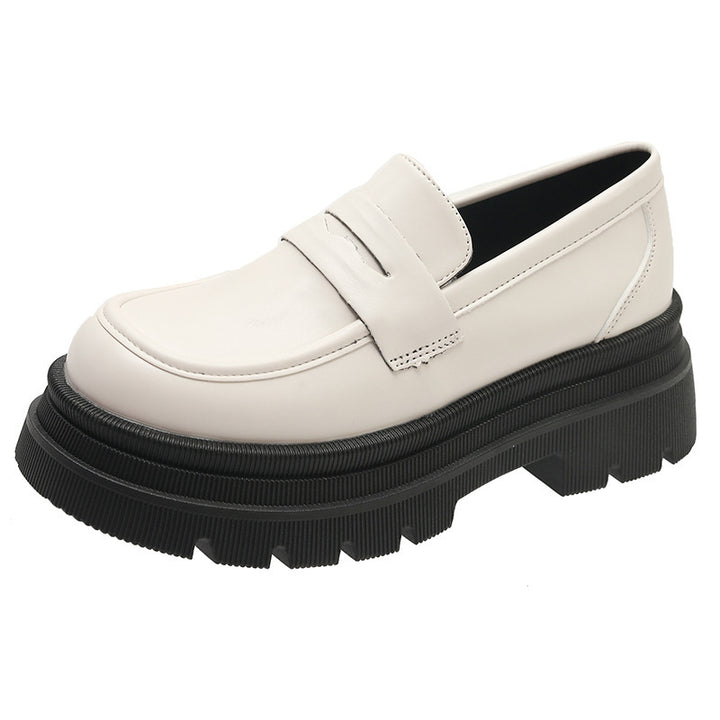 Dame plateausko i elegant loafer-stil med skridsikker gummisål Stilla