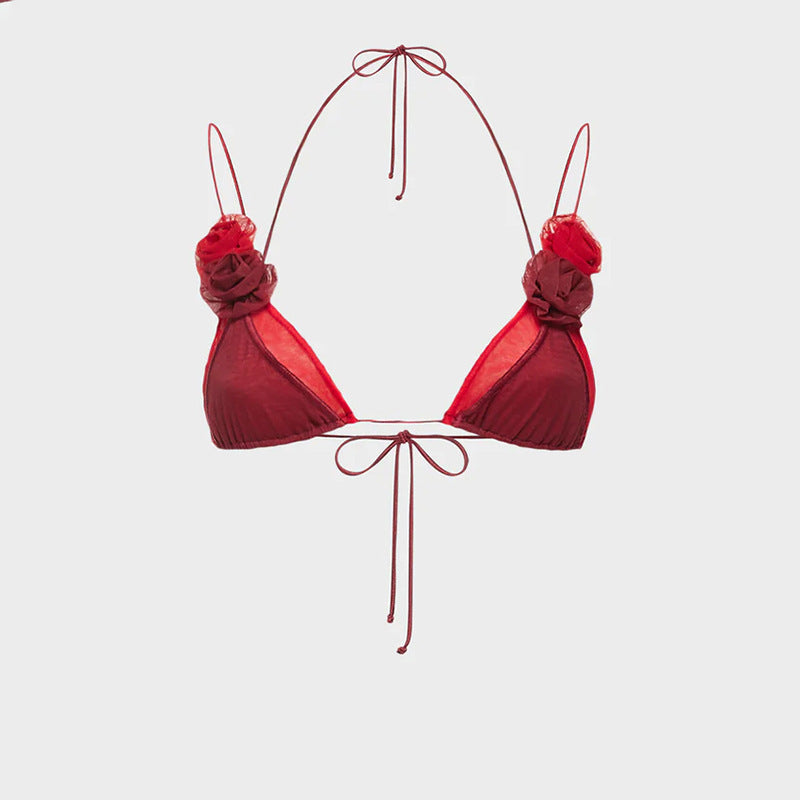 Dame Gennemsigtig Bustier-Top med forførende snit Stilla