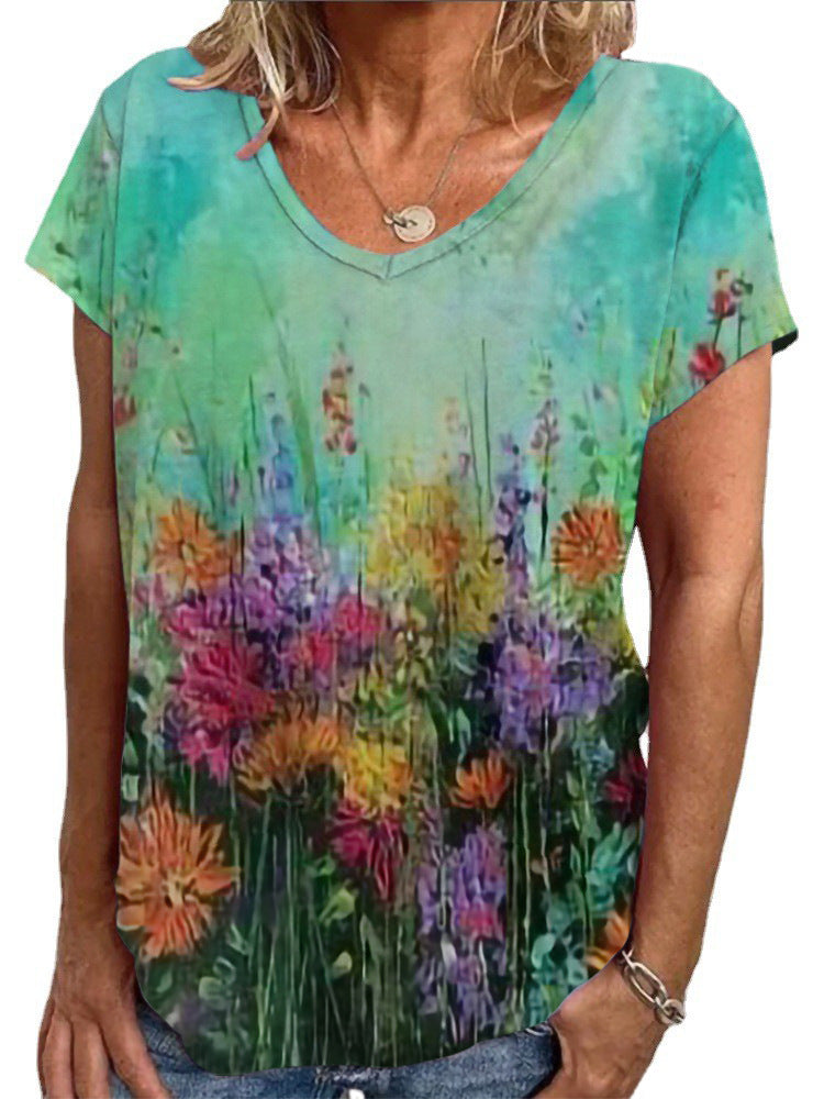 Dame Loose Bluse med farverigt paisleymønster Skovae
