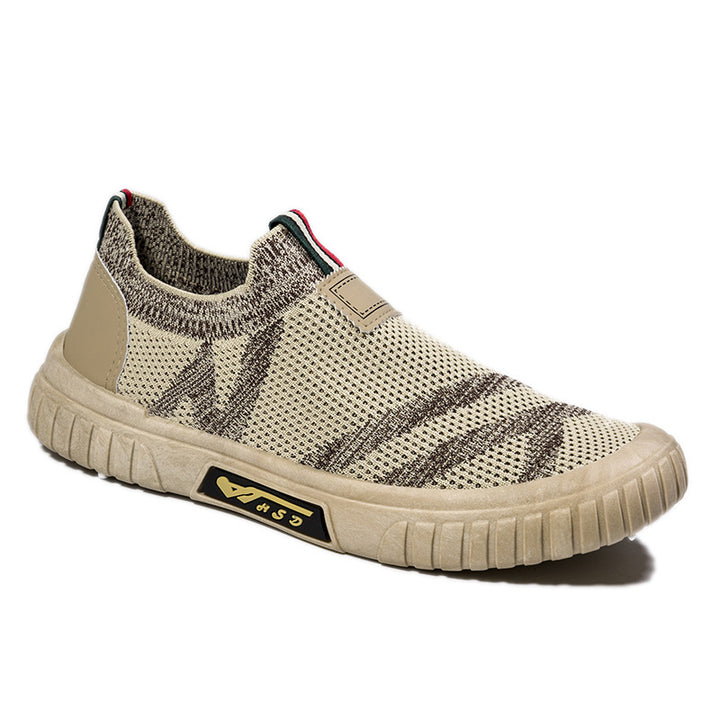 Herrer Bekvemme Fritidssneakers med elastisk overdel og skridsikker sål Stilla