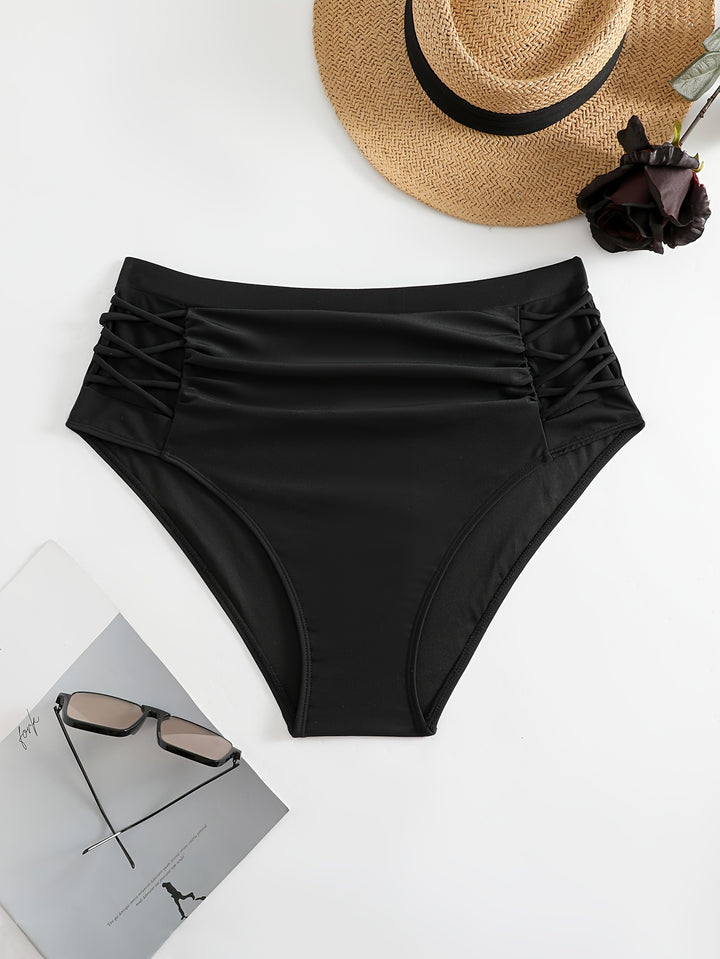 Dame High-Waist Bikini Bukser med stilfulde ruffle detaljer Skovae
