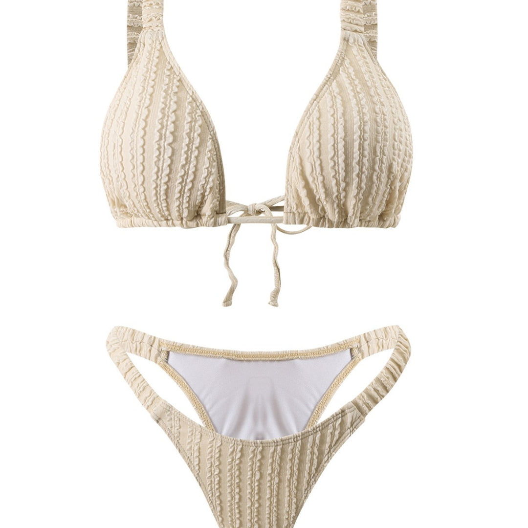 Dame struktureret Triangle Bikini Sæt Stilla 1750838709