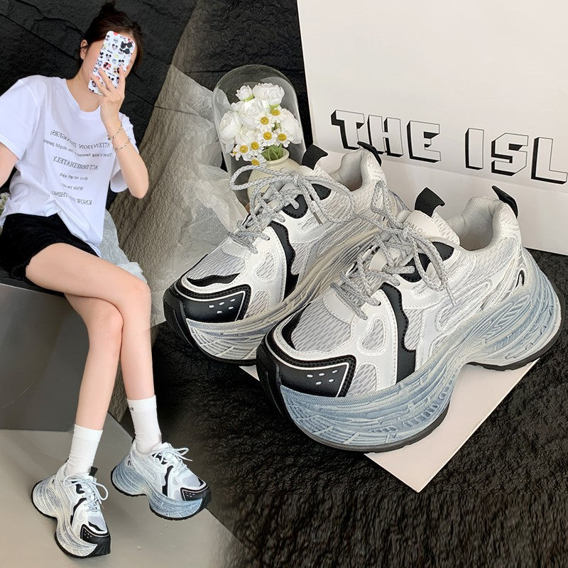 Dame Chunky Sneakers med åndbart mesh-overflade og robust såledesign Stilla