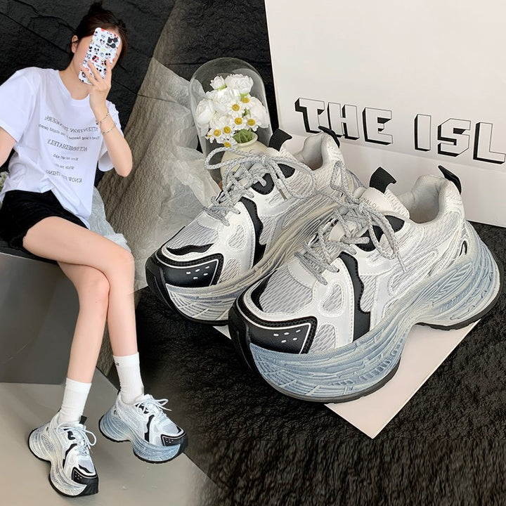 Dame Chunky Sneakers med åndbart mesh-overflade og robust såledesign Stilla