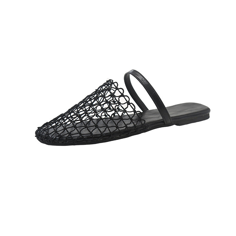 Dame Slipper i moderne netdesign med dobbelt rem Stilla