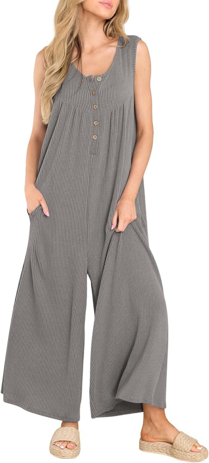 Dame Let Stribet Overall Stilla