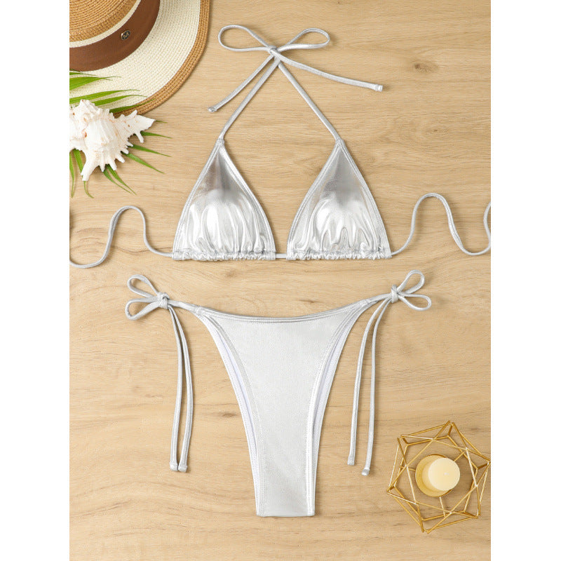 Dame Bikini-sæt med sexet triangel-design og justerbare stropper Stilla