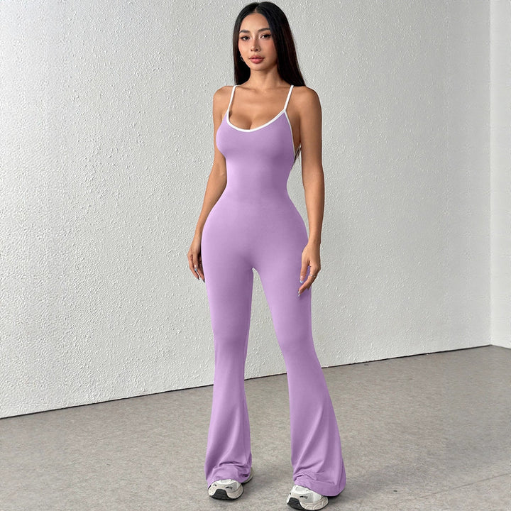 Dame jumpsuit med spaghetti stropper Skovae