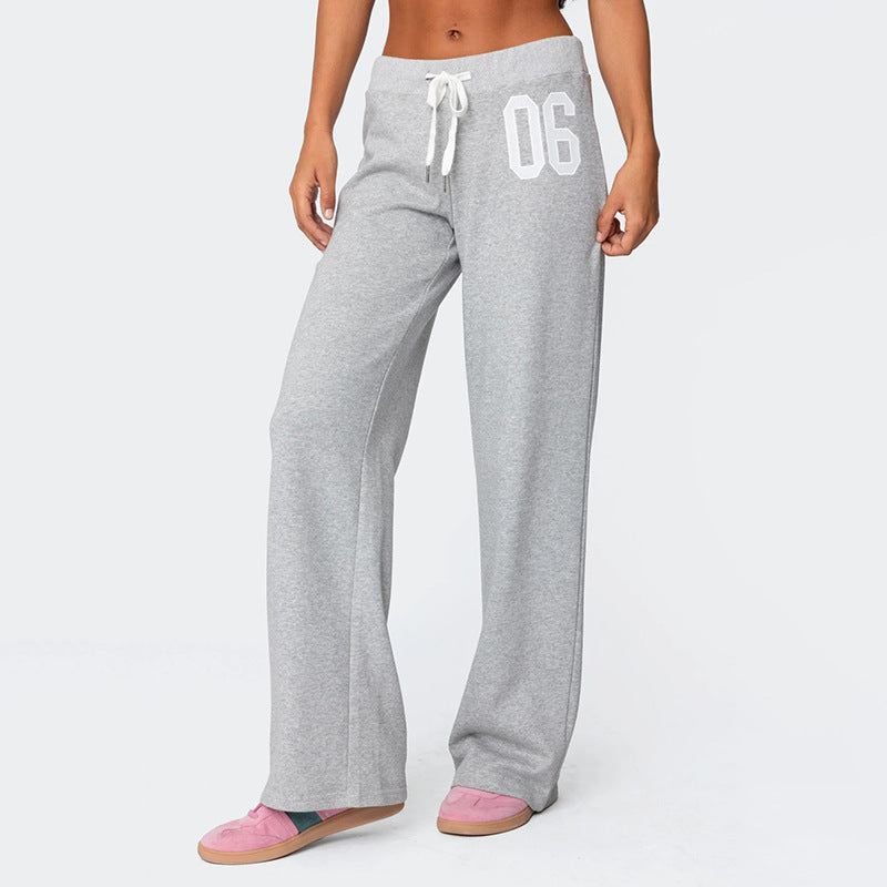 Dame afslappet sweatpants med elastisk talje og sidelommer Skovae