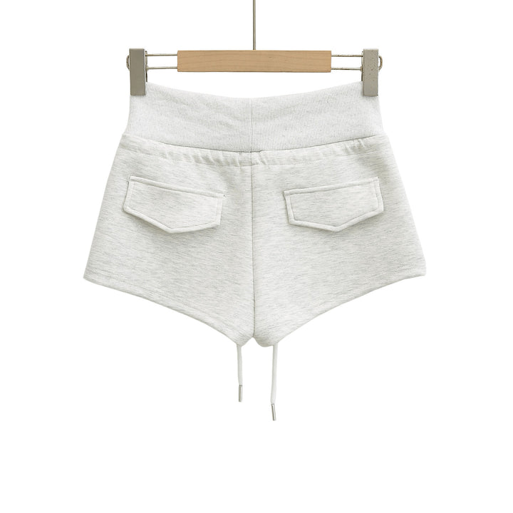 Dame Sporty Shorts med høj talje og praktisk snøre Stilla