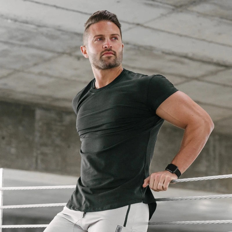 Herrer Slim-Fit T-shirt lavet af åndbart bomuldsblanding Stilla