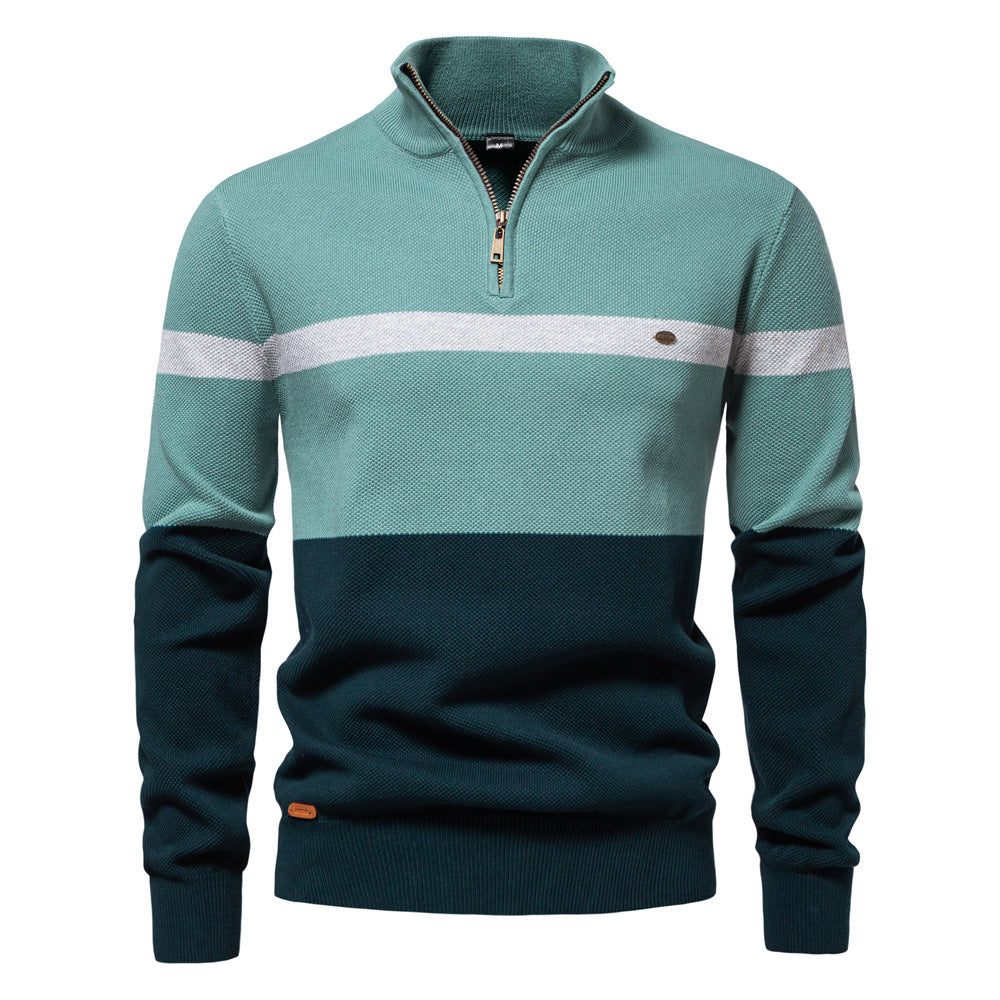 Herren strikpullover i maritim stil Stilla