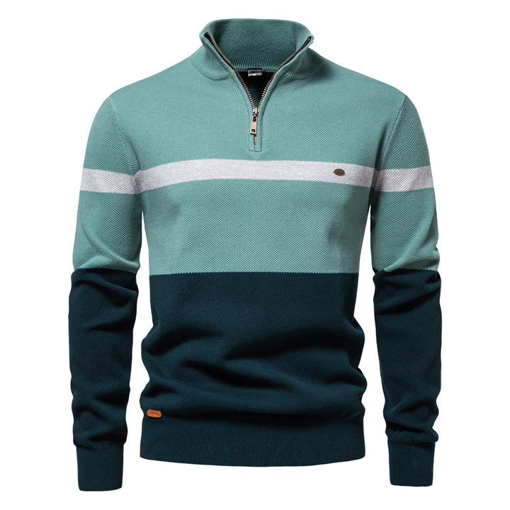 Herren strikpullover i maritim stil Stilla