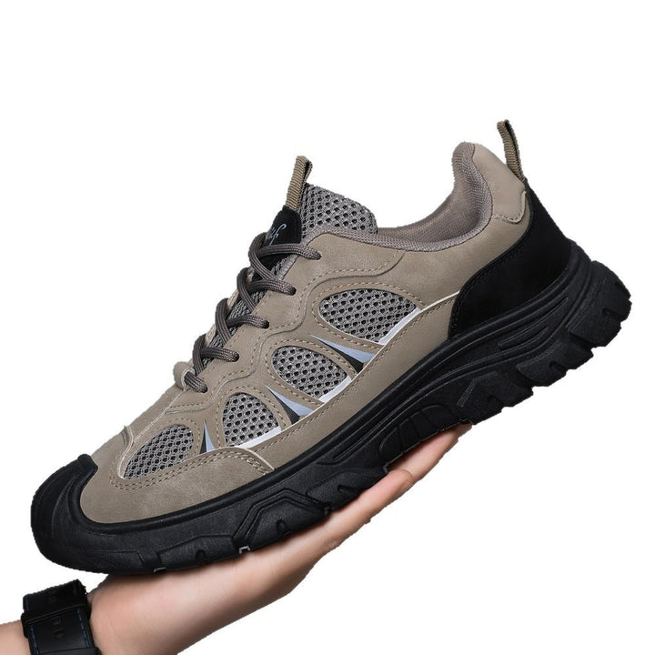 Herrernes multifunktionelle outdoor sneakers med åndbart mesh og stabilt profil Stilla