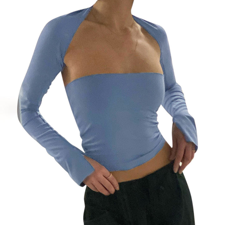 Femme Chic Udbredt Langærmet T-shirt Stilla