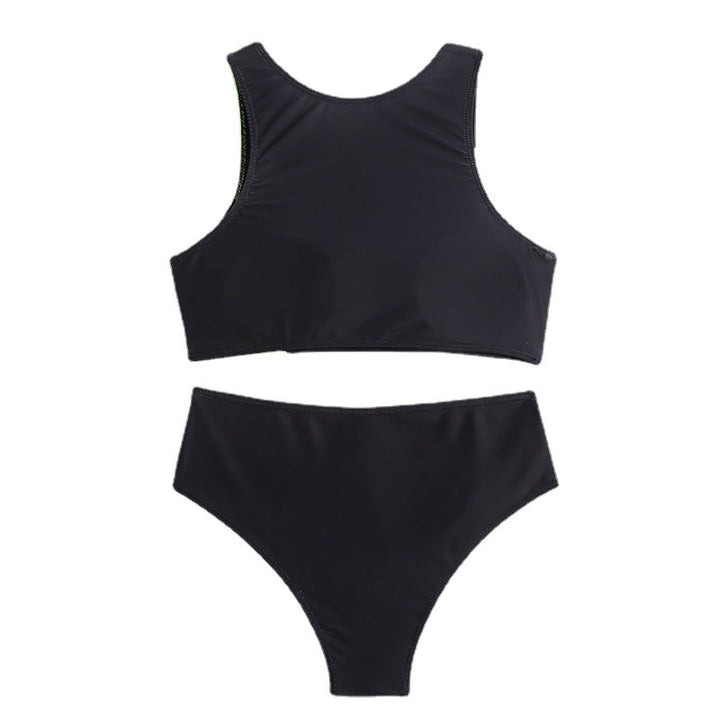 Dame Sporty Bikini med højhalset overdel og moderne cut-out Stilla