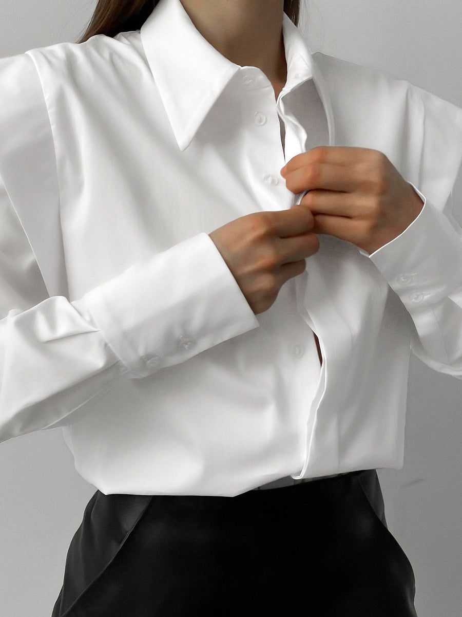 Dame Oversized Bluse med struktureret design og elegante detaljer Stilla