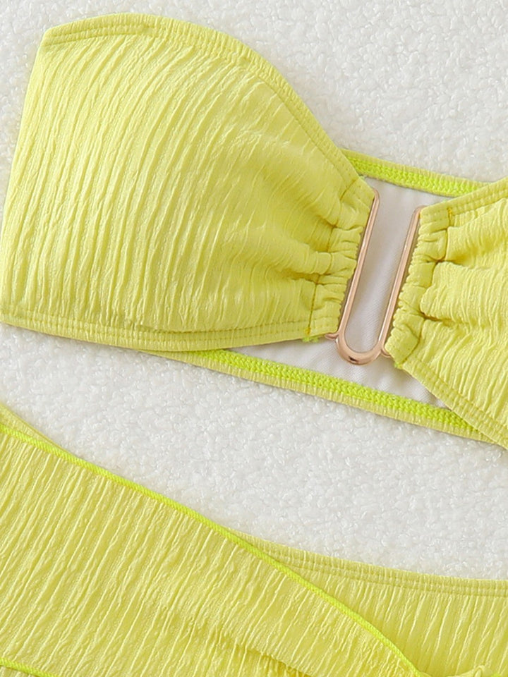 Dame High-Waist Bandeau Bikini Sæt Stilla