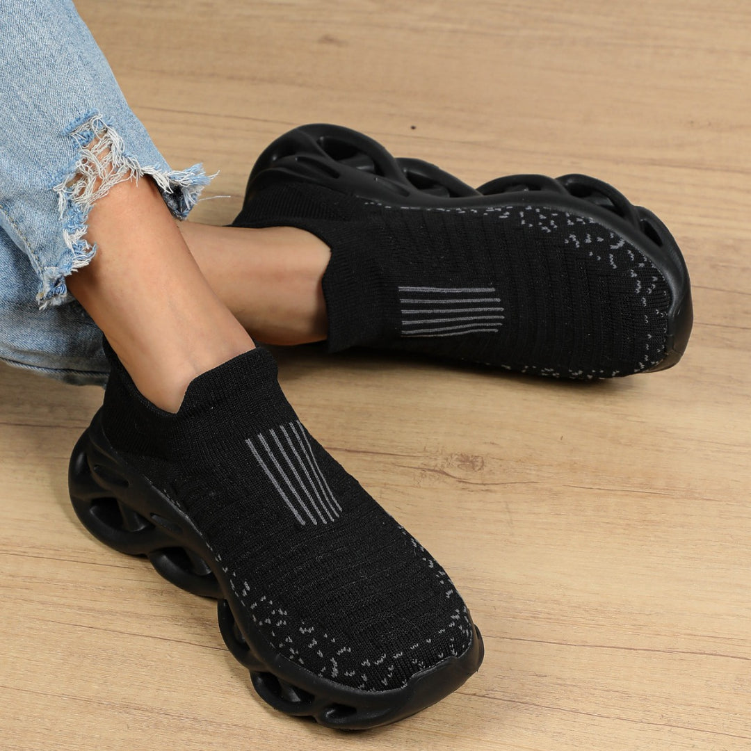 Damer Let strik-sneakers med innovativ dæmpningsteknologi Stilla