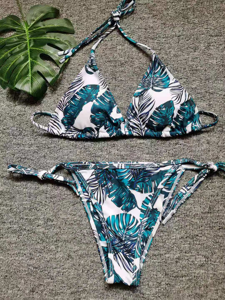 Dame justerbar bindebånd-bikini-sæt Stilla