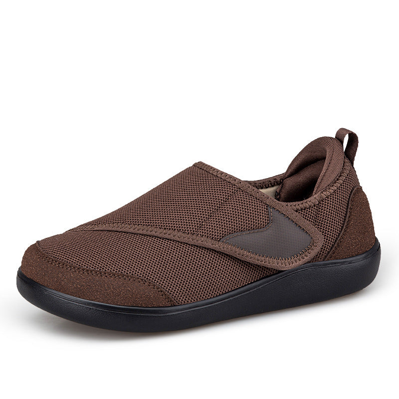 Dame nan en-håndsjustérbar slip-on-halbsko med velcro, åndbar mesh og stødabsorberende EVA-sål Skovae