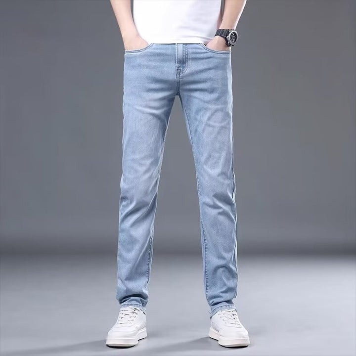Herrer Slim-Fit Denim-Jeans med moderne vask og praktisk snit Stilla