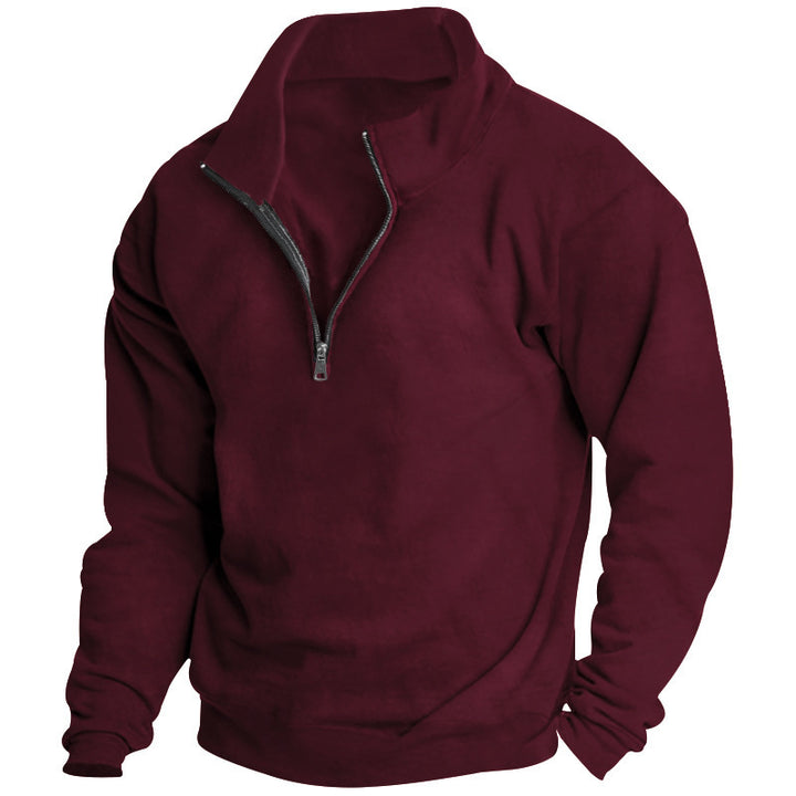 Dame sweatshirt med halv lynlås og oversized pasform Stilla