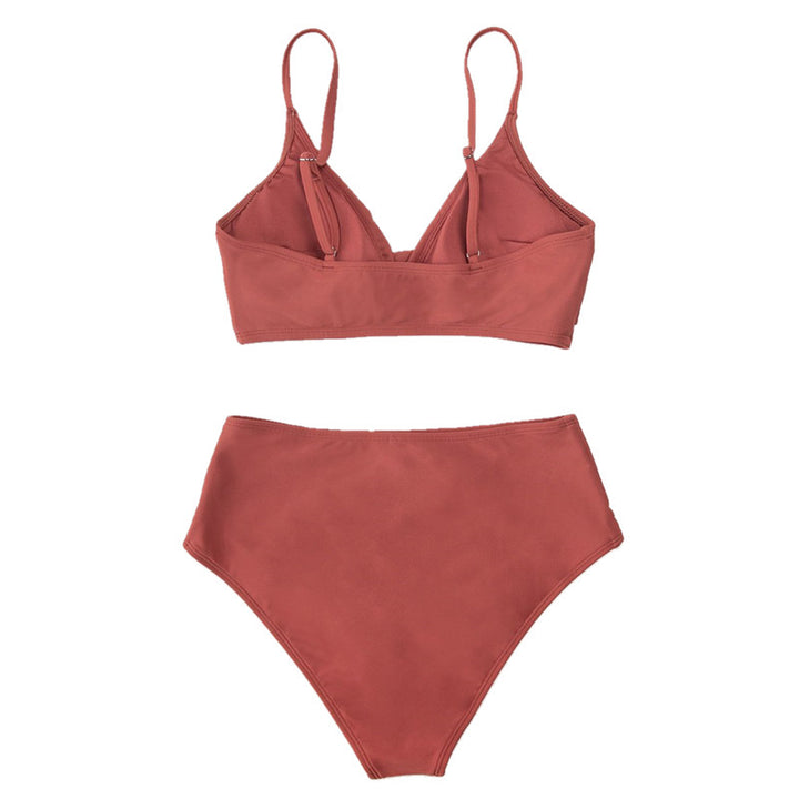 Dame Bikini-sæt med smart indpakningsdesign og høj talje Stilla