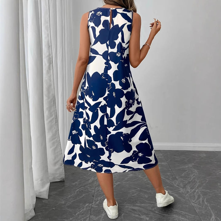 Dame Midikjole med blomsterprint Stilla