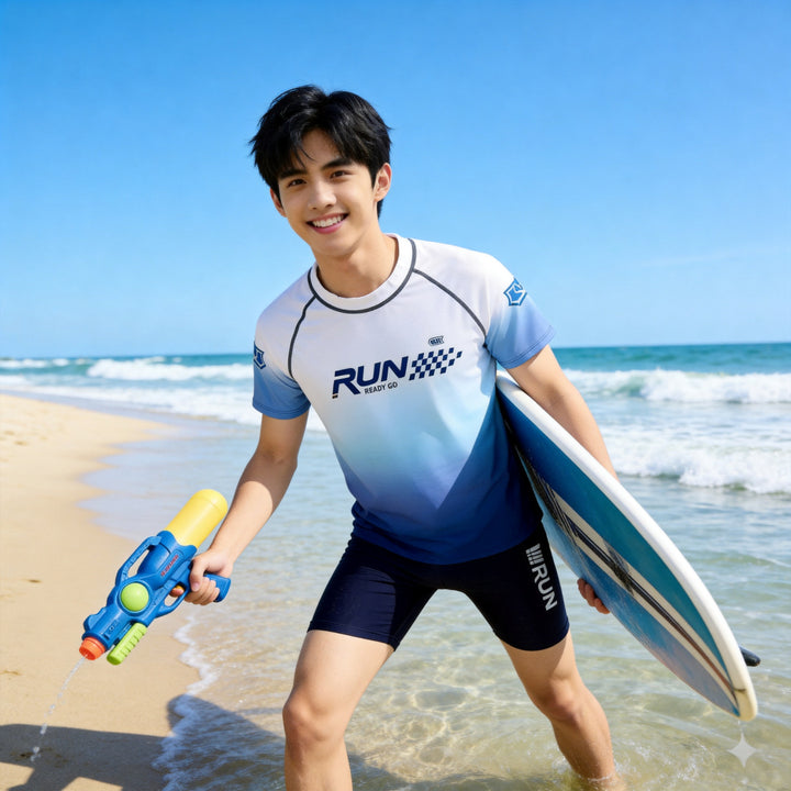 Dreng Surfshirt med UV-beskyttelse Skovae