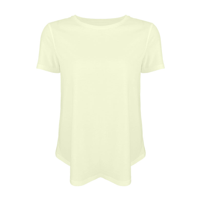 Dame afslappet T-shirt med åndbart funktionsmateriale og generøs skæring Stilla