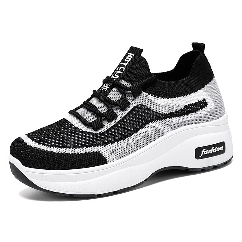 Dame Sporty Sneakers med åndbart strikdesign og komfortabel dæmpning Stilla