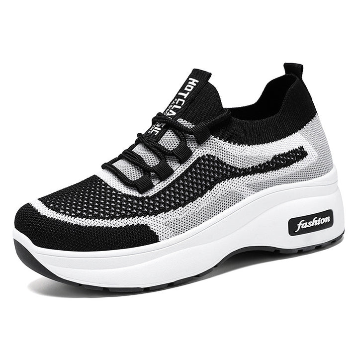 Dame Sporty Sneakers med åndbart strikdesign og komfortabel dæmpning Stilla