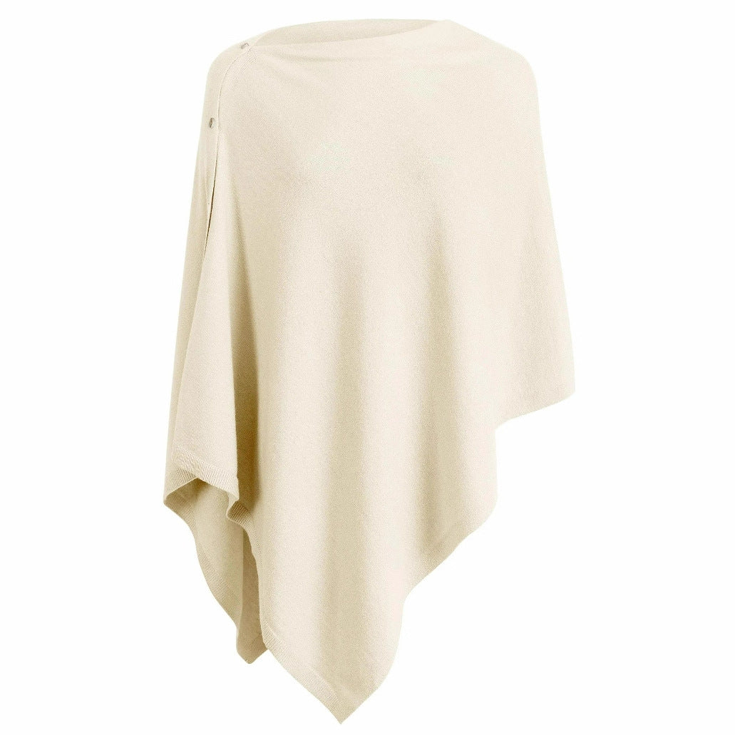Dame Komfortabel Oversized Poncho Wrap Stilla