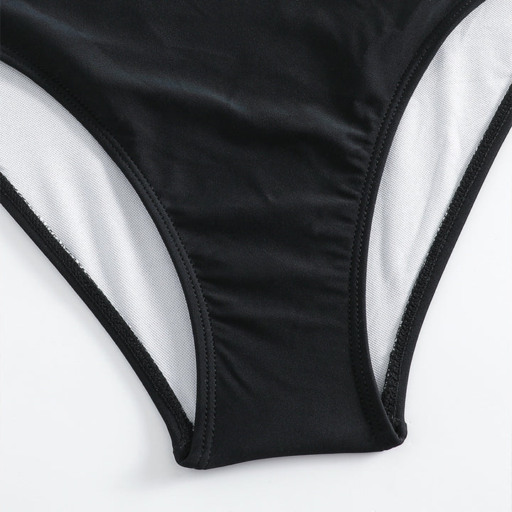 Dame Sporty heldragt badedragt med krydset design Skovae