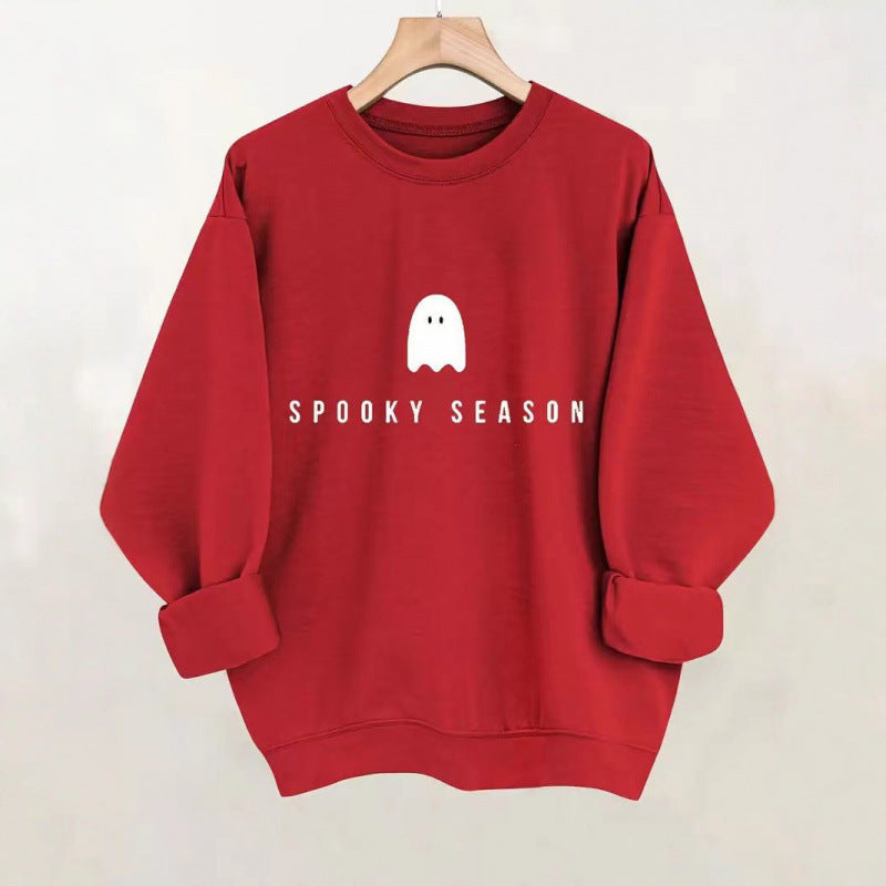Kvinders sweatshirt med afslappet uhyggeligt design og blødt indvendigt fleece Skovae