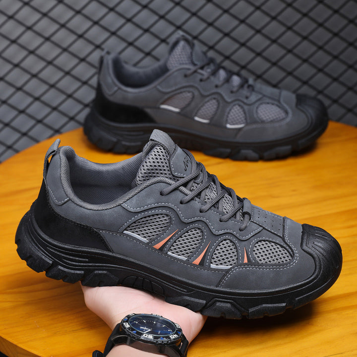 Herrernes multifunktionelle outdoor sneakers med åndbart mesh og stabilt profil Stilla