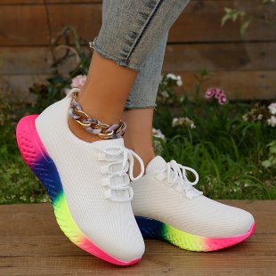 Dame Sporty løbesneakers med elastisk mesh-overdel og skridsikker sål Stilla