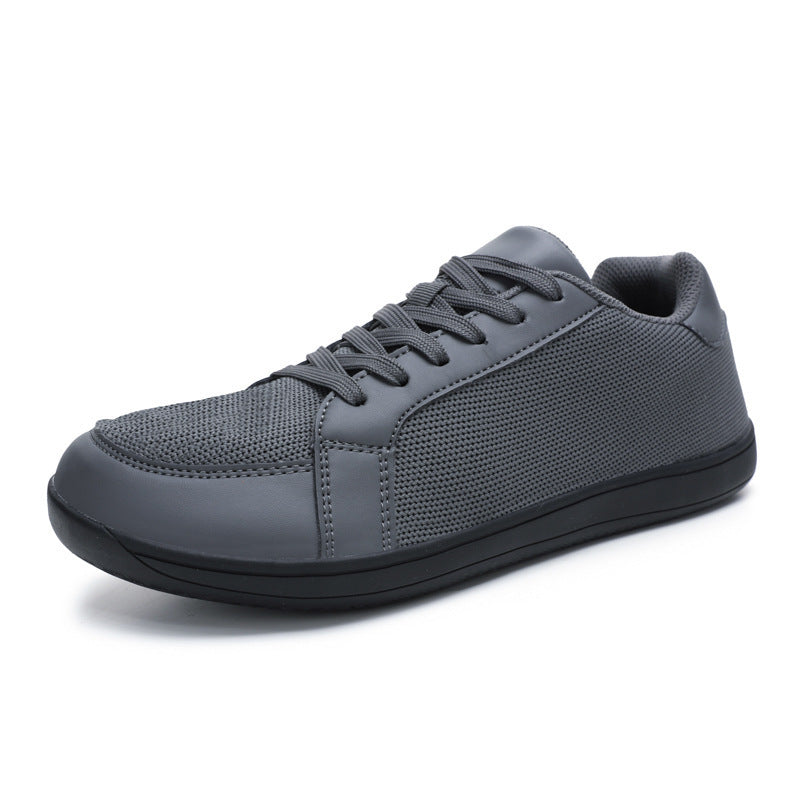 Herren nan urbaner City-Sneaker med sømløst mesh- og kunstlædermix, dæmpet EVA-sål og polstret hælestøtte Skovae