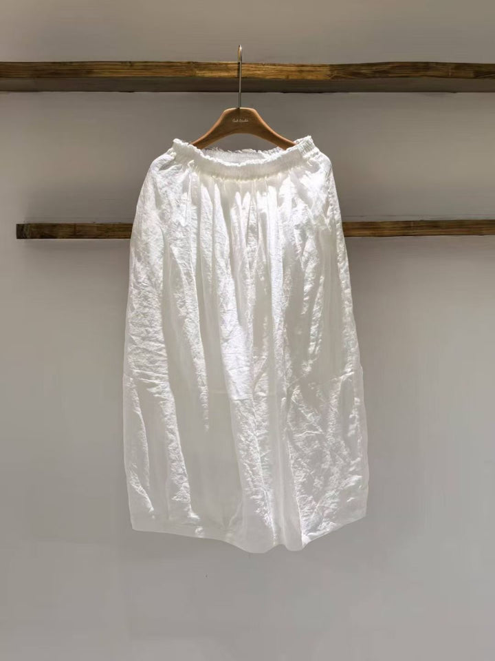 Femme Samlet Talje Maxi Nederdel Stilla
