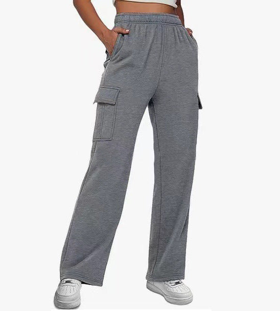Dame cargo-bukser med elastisk liv og sidelommer Stiila