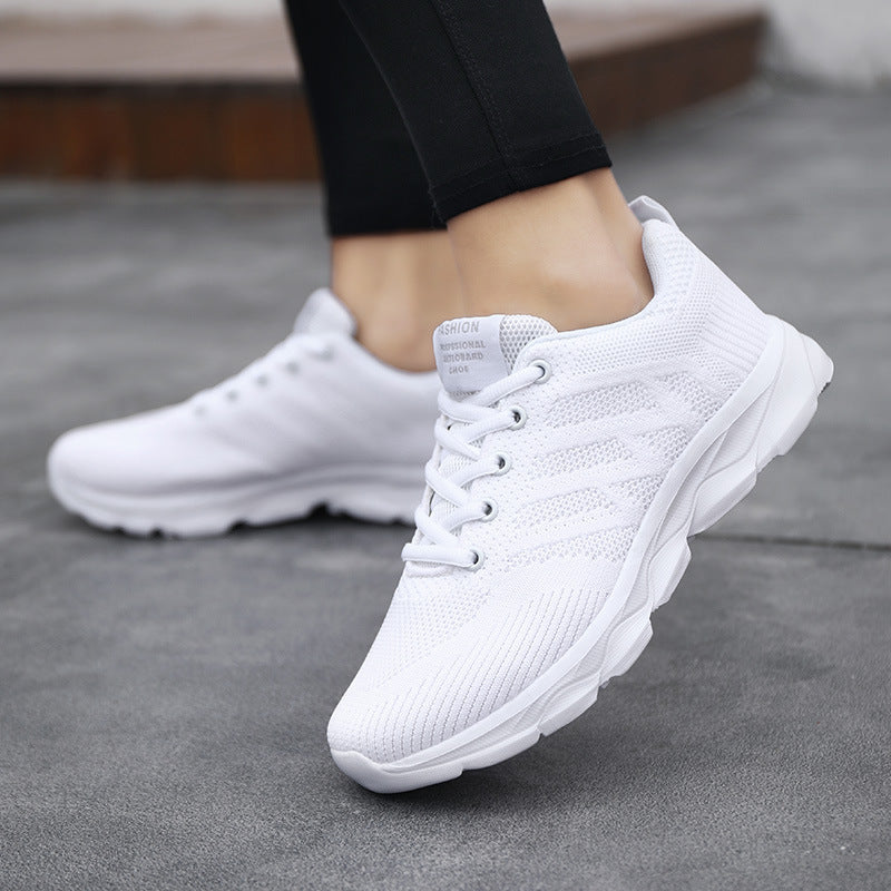 Unisex nan lette åndbare strikkesneakers med dæmpende mellemsål Skovae
