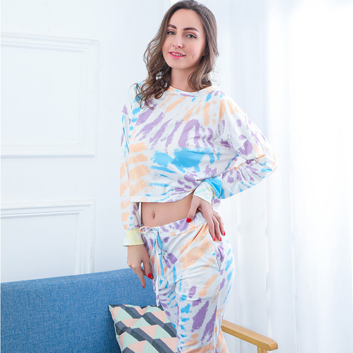 Kvinder Tie-Dye Loungewear Sæt Stilla