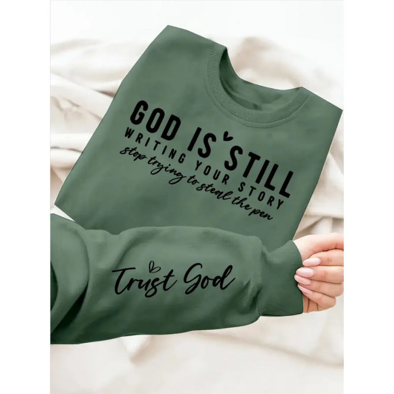 Kvinders sweater med inspirerende print og afslappet snit Stilla