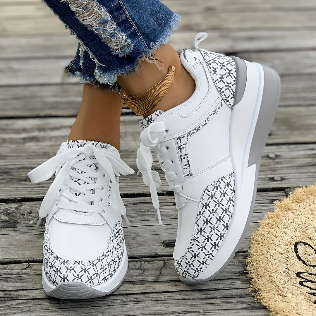 Dame mode Sneakers med luksuriøst print og skridsikker sål Stilla